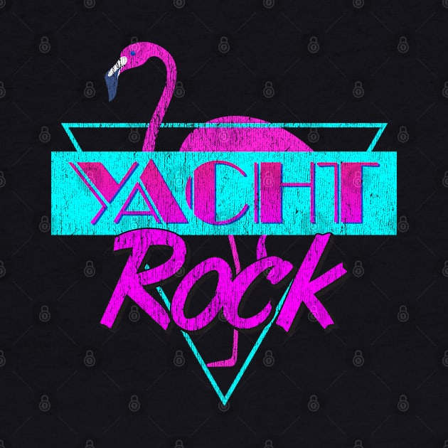 Yacht Rock Retro Flamingo by Vector Deluxe
